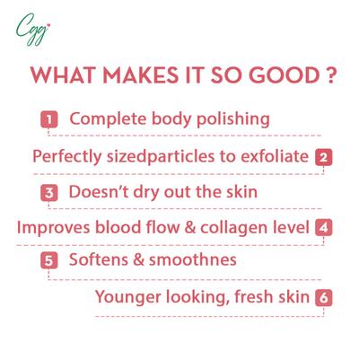 CGG Cosmetics Japanese Cherry Blossom Gel Exfoliating Body Scrub 250 gm - Scrubs & Exfoliants