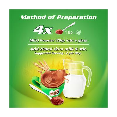 Nestle Milo Activ Go Health Drink Powder 400 gm (Refill Pack) - Kids Nutrition