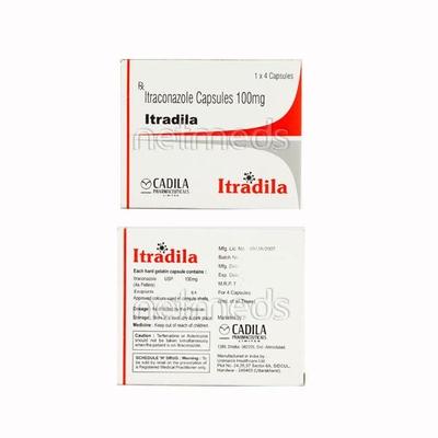 Itradila 100mg Capsule 4'S - Fungal Infections-Anf
