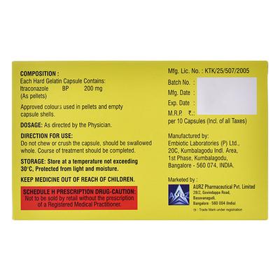 AXTRA 200 Capsule 10's - Fungal Infections-Anf