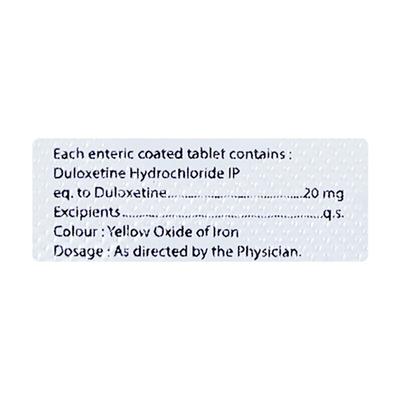 DULOCALM 20 Tablet 10's - Depression-Ant