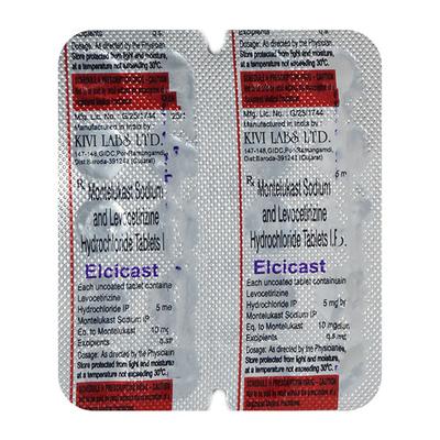 Elcicast 10/5mg Tablet 10'S - Allergies-Ant