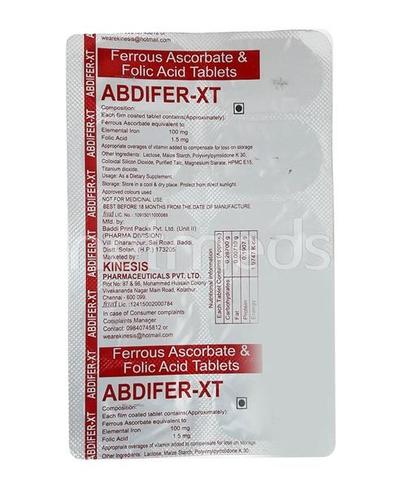 Abdifer XT Tablet 10'S - Iron Supplement/Anaemia-Vma