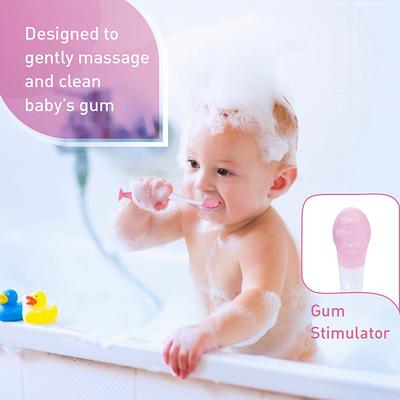 R for Rabbit Stylo Toothcare Set - Pink White - Baby Oral Care