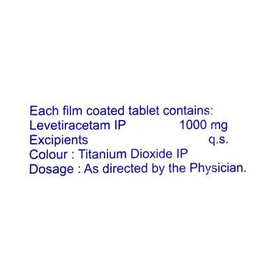 Fritolev 1000mg Tablet 10'S - Epilepsy/Convulsion-Ant