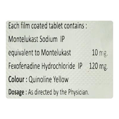 MONTESHINE F 10/120mg Tablet 10's - Allergies-Ant