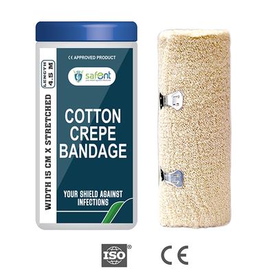Safent Cotton Crepe Bandage (15 cm X 4.5 m) - Bandages & Dressings