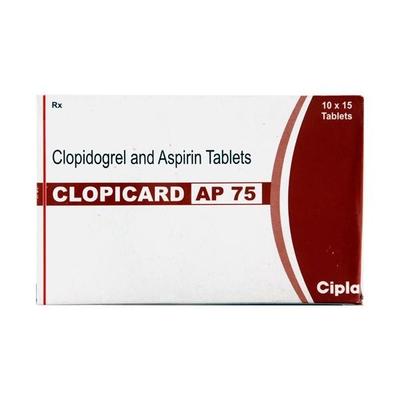 Clopicard AP 75mg Tablet 15'S - Blood Clot-Ant