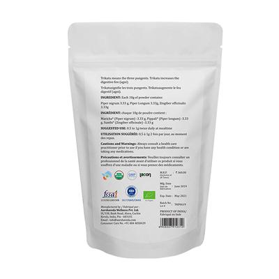 Aarshaveda Organic Trikatu Powder 100 gm - Pure Herbs