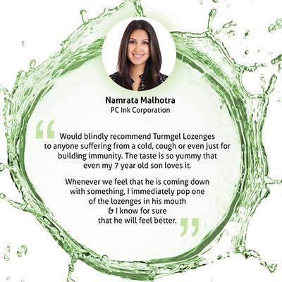 Turmgel Turmeric Lozenge - Tulsi 10's - Sore Throat Lozenges