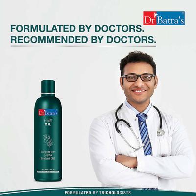 Dr Batra's Dandruff Cleansing Shampoo 500 ml + Hair Oil 200 ml + Hair Vitalizing Serum 125 ml - Hair Treatment
