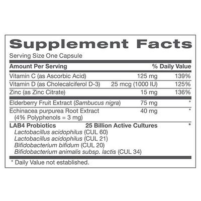GNC Probiotic Solutions Immune Support Vegetarian Capsules 30's - Digestive Health