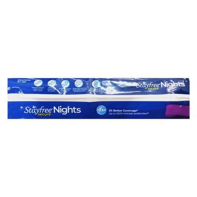 Stayfree Secure Nights Cotton Comfort XXL Pads 6's - Sanitary Napkins