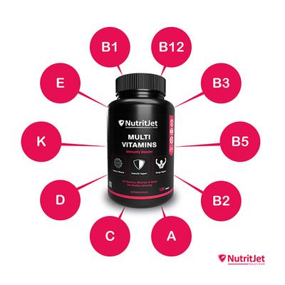 NutritJet Multivitamins Tablet 120's - Multi-Vitamins