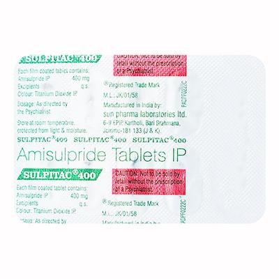 Sulpitac 400mg Tablet 10'S - Schizophrenia-Aps