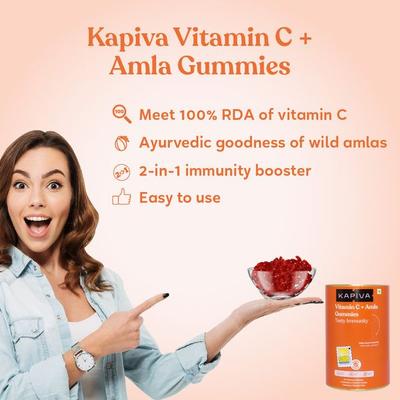 Kapiva Vitamin C + Amla Gummies 60's - Health Products