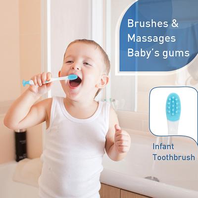 R for Rabbit Stylo Toothcare Set - White Blue - Baby Oral Care