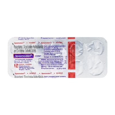 Spasmodart Tablet 10'S - Muscle Spasm-Ant