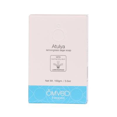 Omved Atulya Lemongrass Sage Soap - Normal/Dry Skin 100 gm - Soaps
