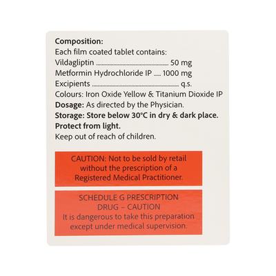 IBVILDA M 1000mg Tablet 15's - Diabetes-Ant