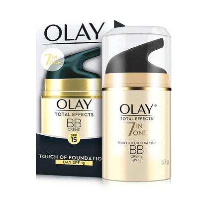 Olay Total Effects 7-In-1 Anti-Ageing BB Day Cream with Touch of Foundation SPF15 - 50 gm - Face Creams