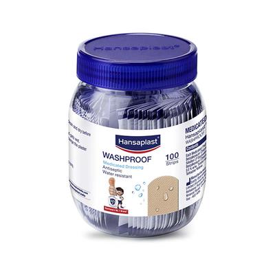 Hansaplast Washproof Strip 100's - Bandages