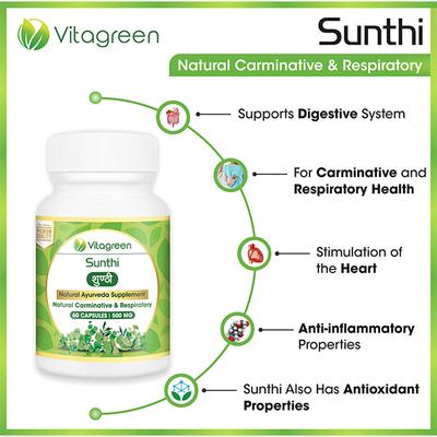 VitaGreen Sunthi Capsules 60's - Herbal Dietary Supplement