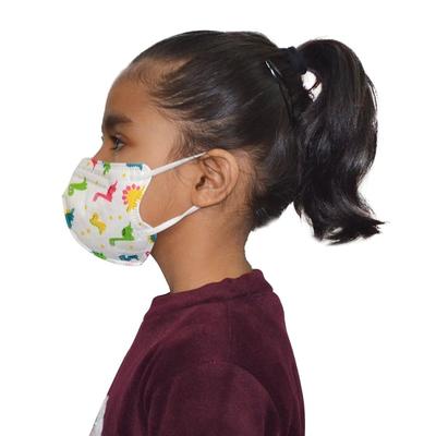 Advind Smog Guard N95 For 4-12 Years Kids Face Mask - White Printed Design 1's - Face Mask