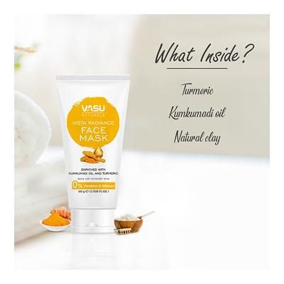Vasu Face Mask - Insta Radiance 150 gm - Masks & Peels