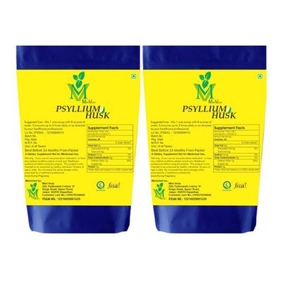 Mint Veda Psyllium Husk Powder (Pack of 2 x 200 gm) - Digestive Health