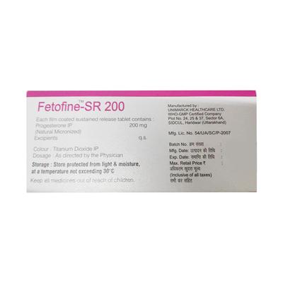 FETOFINE SR 200 Tablet 10's - Hormonal Therapy-Oes
