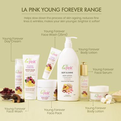 La Pink Young Forever White Haldi Face Mask 100 gm - Face Washes