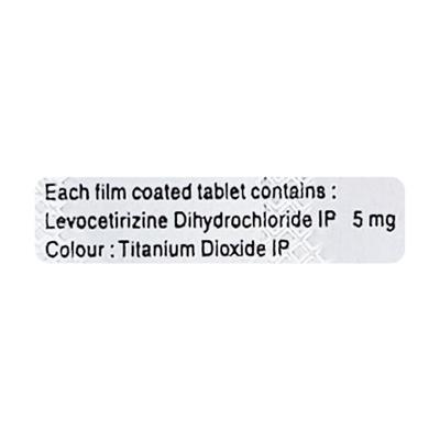 Levosiz 5mg Tablet 10'S - Allergies-Ant