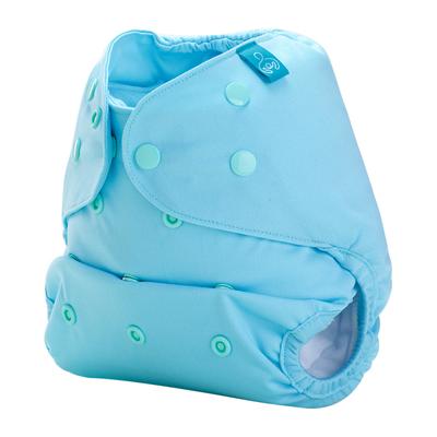 Bumberry Reusable Diaper Cover with 1 Natural Bamboo Cotton Insert - Baby Blue - Diapers & Wipes
