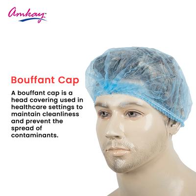 Amkay Cap Non Woven Bouffant Cap 100's - Ppe