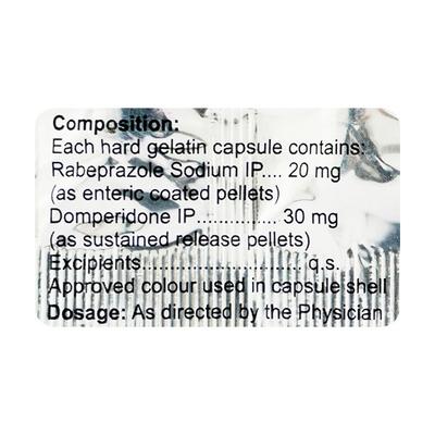 ZEROZOLE DSR Capsule 10's - Ulcer/Reflux/Flatulence-Aaa