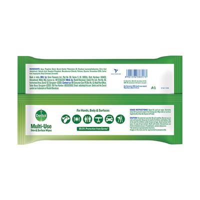 Dettol Multi-Use Skin & Surface Wipes - Original 80's - Facial Wipes & Tissues
