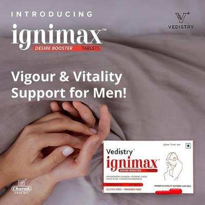 Vedistry Ignimax Desire Booster Tablet 60's - Pure Herbs