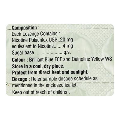 NOSMOK MINT FLAVOUR 4mg Lozenges 12's - Smoking cessation