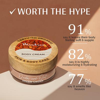 Mintree Certified Organic Luxury Oud Body Butter, Nourishes and Moisturizes, 72Hrs Hydration 150 gm - Creams, Lotions & Oils