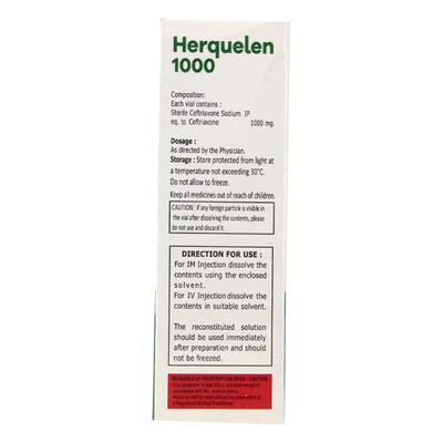 HERQUELEN 1000 Injection 1's - Bacterial Infections-Cep