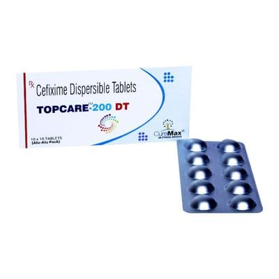 TOPCARE DT 200mg Tablet 10's - Bacterial Infections-Cep