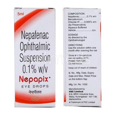 Nepapix Eye Drops 5ml - Eye conditions-Oph