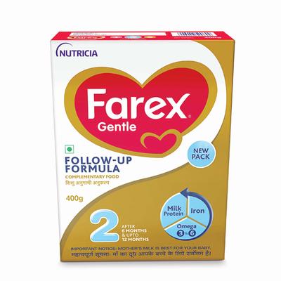 Farex Gentle Follow Up Formula - Stage 2 (6-12 Months) 400 gm - Refill Pack - Baby And Infant Supplements