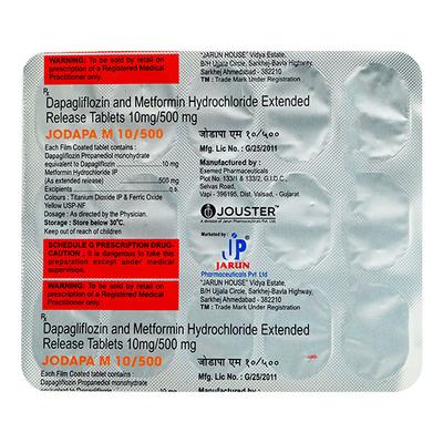 JODAPA M 10/500 Tablet 15's - Diabetes-Ant