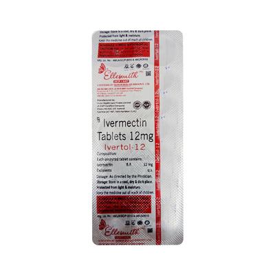IVERTOL 12 Tablet 10's - Parasitic Worms-Ant