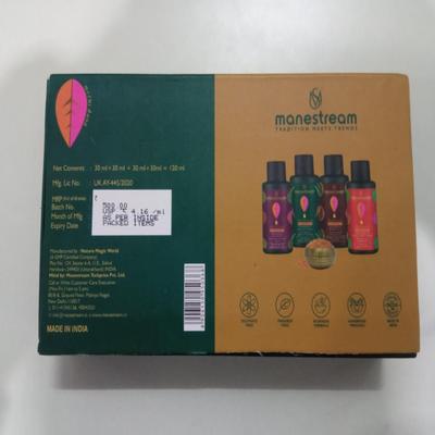 Manestream Hair Treatment Supreme Shampoo Kit (FenuGrow Shampoo 30 ml + FenuSmooth Shampoo 30 ml + FenuRestore Shampoo 30 ml + FenuCleanse Shampoo 30 ml) 1's - Hair Treatment