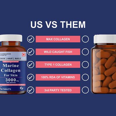 CF Marine Collagen Tablet 90's - Calcium And Minerals