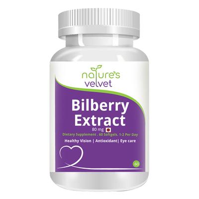 Natures Velvet Bilberry Extract 80 mg Softgel 60's - Speciality Medicines