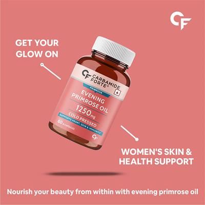 CF Primrova Evening Primrose Oil 1250mg Softgel Capsule 60's - Calcium And Minerals